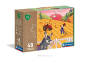 CLEMENTONI Play For Future Puzzle Tiere auf dem Bauernhof 3x48 Teile